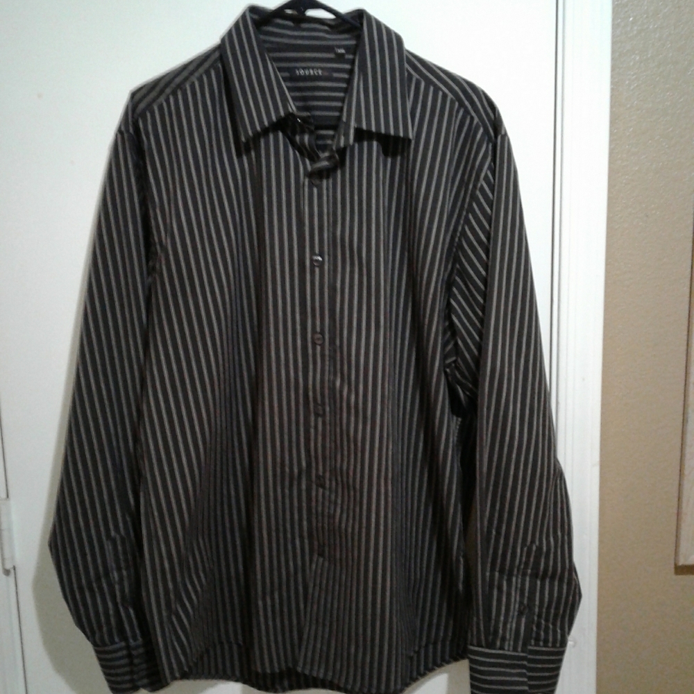 🌺 Mens Source DNM Long Sleeve XXL Dress Shirt